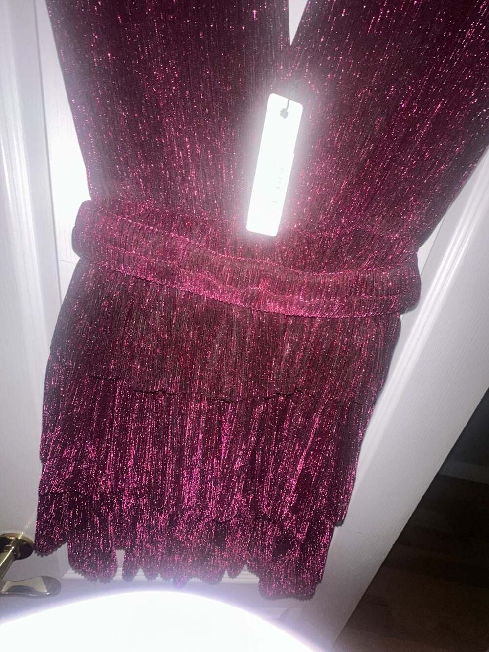 OLIVACEOUS Alexia Pleated Dress